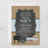 Koppels JONGEN Baby Q, burgers op de grill Kaart (Voorkant)