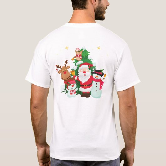 Koppels Kerst Bijpassende Shirt Set (Achterkant)