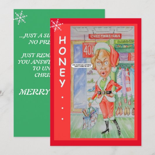 Koppels Kerst Wenskaart Feestdagenkaart (Voorkant / Achterkant)