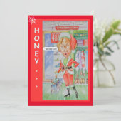 Koppels Kerst Wenskaart Feestdagenkaart (Staand voorkant)