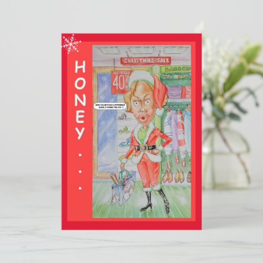 Koppels Kerst Wenskaart Feestdagenkaart (Staand voorkant)