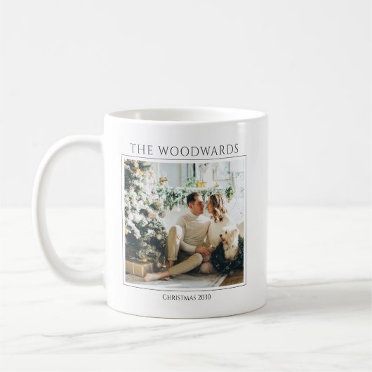 Koppels Kerstfoto Keepsake Koffiemok (Links)