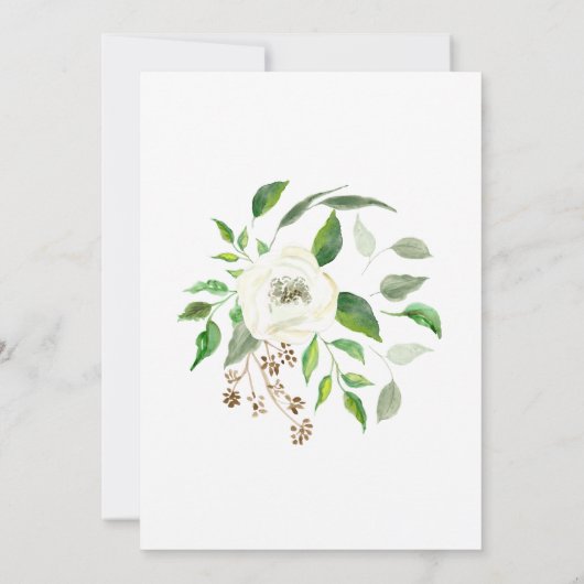 Koppels met BOHO-zaadjes Eucalyptus WreatRozen Kaart (Achterkant)