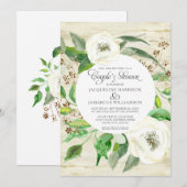 Koppels met BOHO-zaadjes Eucalyptus WreatRozen Kaart (Voorkant / Achterkant)