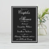 Koppels met legante persoonlijke naam RSVP-kool Kaart (Staand voorkant)