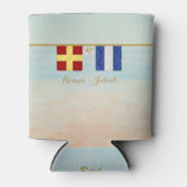 Koppels Monogram Maritime Signal Flags Waterverf Blikjeskoeler