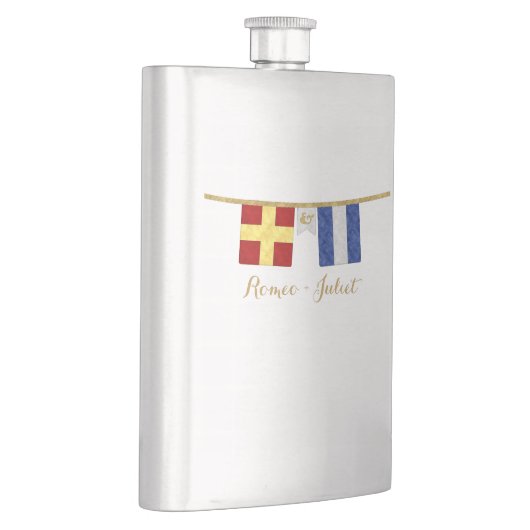 Koppels Monogram Maritime Signal Flags Waterverf Flacon (Rechts)