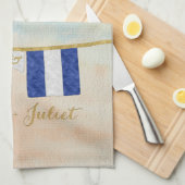 Koppels Monogram Maritime Signal Flags Waterverf Theedoek (Quarter Fold)