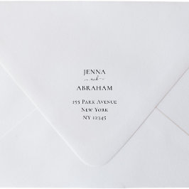 Koppels namen retouradres Rubberen stempel