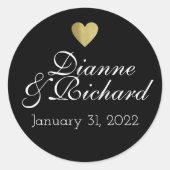 koppels negeren ronde sticker (Voorkant)