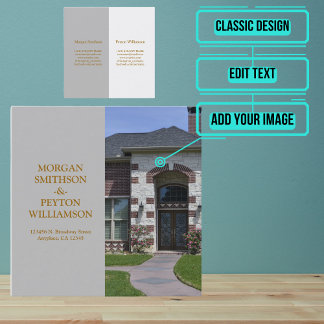 Koppels Oproepkaart met Volledige Foto (Vierkante  Vierkante Visitekaartje