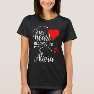 Koppels Overeenkomstig Mijn Hart Hoort bij Alivia T-shirt