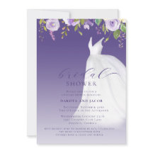 Koppels Paarse Bloemen Trouwjurk Vrijgezellenfeest