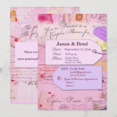 Koppels Reisschotels, roze en paars Kaart (Voorkant / Achterkant)