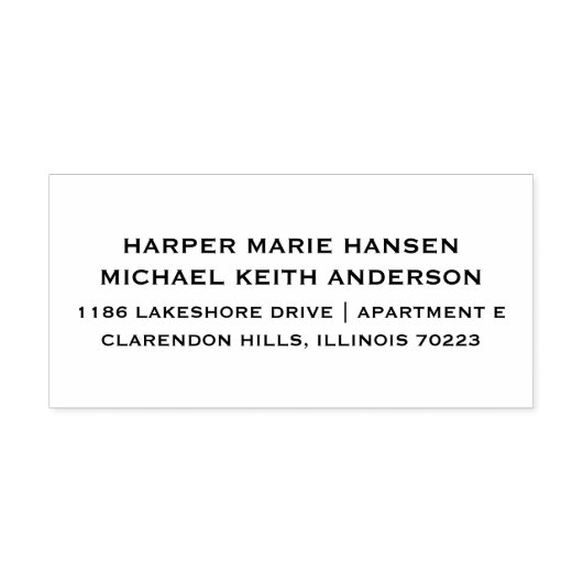 Koppels retouradres zelfinkend stempel (Design)