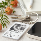 Koppels Romantic Wedding Jubileum Music Player Sleutelhanger (Voorkant Rechts)