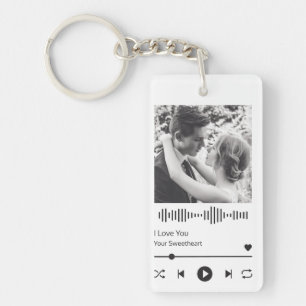 Koppels Romantic Wedding Jubileum Music Player Sleutelhanger