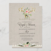 Koppels Schotelaar BOHO Feathers Deer Antler Rozen Kaart (Voorkant / Achterkant)