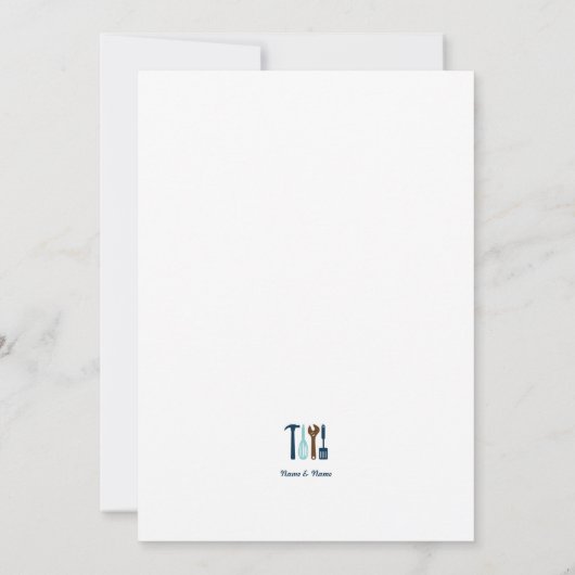 Koppels Shower Invite (cadeaus voor rond huis) Kaart (Achterkant)