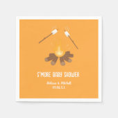 Koppels Smore kampvuur marshmallow baby shower Servet (Voorkant)