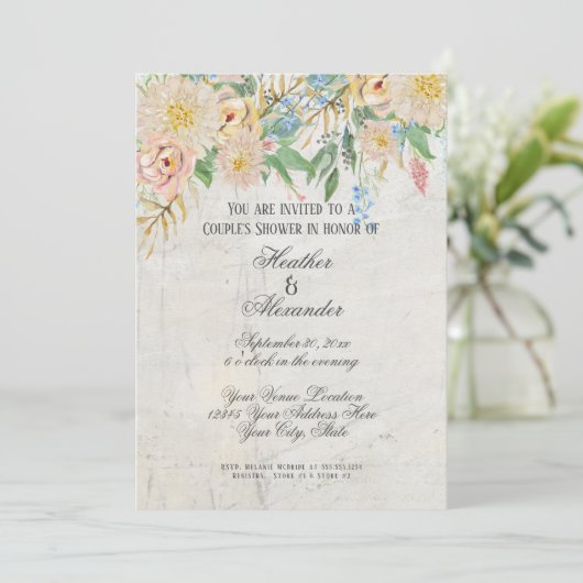 Koppels tonen een moderne Waterverf Kaart (Staand voorkant)