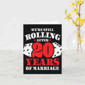 Koppels Trouwen 20 Jaar - Grappige 20ste bruiloft  Kaart (Gele Bloem)