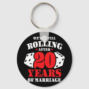 Koppels Trouwen 20 Jaar - Grappige 20ste bruiloft  Sleutelhanger