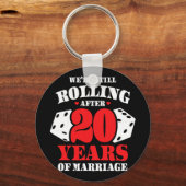 Koppels Trouwen 20 Jaar - Grappige 20ste bruiloft  Sleutelhanger (Voorkant)