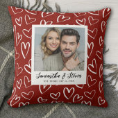 Koppels Valentijnshart Foto Kussen
