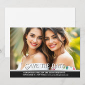 Koppels verloving lgbtq aankondiging lesbisch (Voorkant / Achterkant)