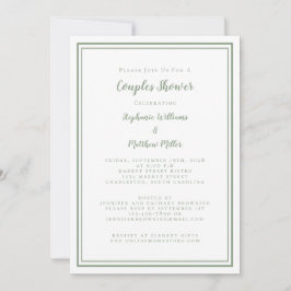 Koppels Verloving Sage Green White Kaart