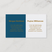 Koppels visitekaartje - Foto W Border Blue (Achterkant)