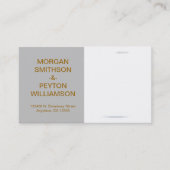 Koppels visitekaartje - Foto W Border Grey (Voorkant)