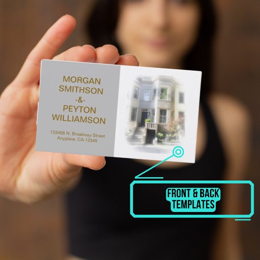 Koppels visitekaartje - Foto W Border Grey