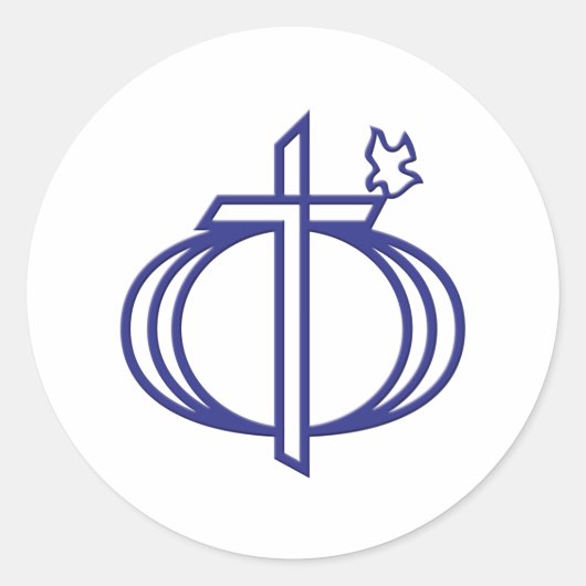 Koppels voor Christus Logo Ronde Sticker (Voorkant)