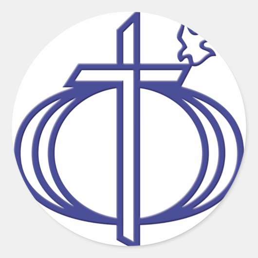 Koppels voor Christus Logo Ronde Sticker (Voorkant)