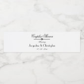 Koppels Vrijgezellenfeest Eenvoudig Elegant Script Waterfles Etiket (Enkel label)