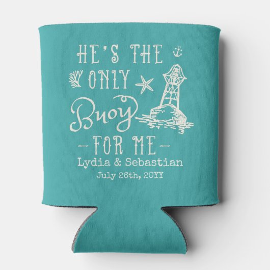 koppels vrouw en man koken met elkaar in overeenst blikjeskoeler (Achterkant)