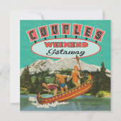 Koppels Weekend Uitje Uitnodigingen (Voorkant)