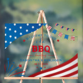 Koppels Zomer BBQ USA Bruidsfeest Verwelkoming Acryl Bord (Neutraal)