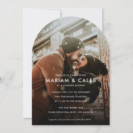 Koppelschoen | Liefde Verloving Foto Kaart (Voorkant)