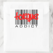 Koppelverslaafde Rechthoekige Sticker (Tas)