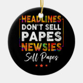 koppen Don_t Verkoop Papes Nieuwsbrieven Verkopen  Keramisch Ornament (Voorkant)