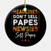koppen Don_t Verkoop Papes Nieuwsbrieven Verkopen  Keramisch Ornament (Achterkant)