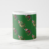 Koppen en kwartels Festive TRex Green Pattern (Voorkant)