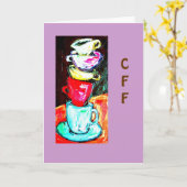 koppen en mokken kaart (Gele Bloem)