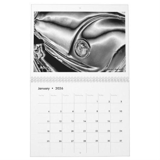 Koppen of staarten 2026 Classic Car Lights Kalende Kalender (Jan 2026)