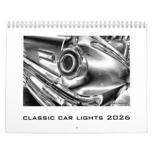Koppen of staarten 2026 Classic Car Lights Kalende Kalender