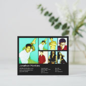 Koppen voor Actor en model zwart Briefkaart (Staand voorkant)