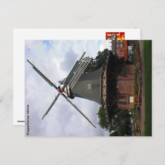 Kopperhörner Mühle/Galerieholländer Briefkaart (Voorkant / Achterkant)